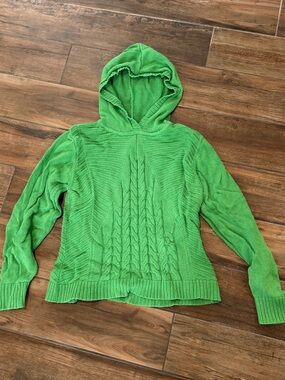 CAbi Kelly Green Knit Hoodie